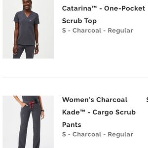 Figs Women's Gray Cargo Scrub Pants